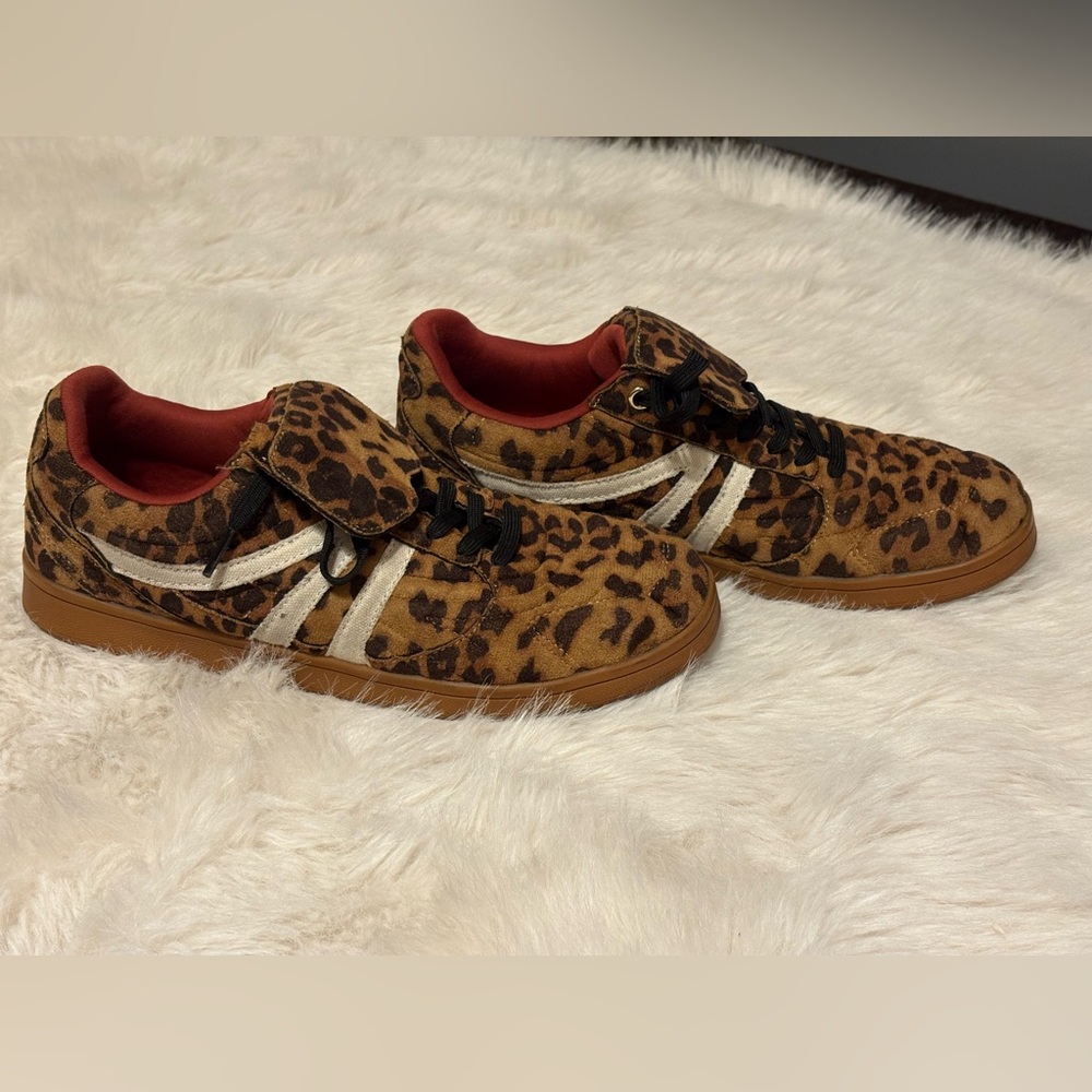 Steve Madden Leopard Print Sneakers - Picture 3 of 7